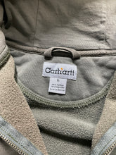 Load image into Gallery viewer, CARHARTT SUN FADED OLIVE GREEN ZIP UP HOODIE - 1990S
