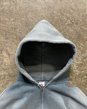 Load image into Gallery viewer, SUN FADED GREY RUSSELL ZIP UP HOODIE - 1990S
