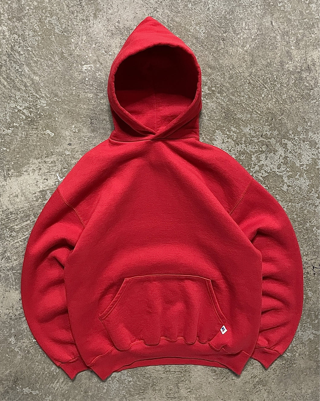 RED RUSSELL HOODIE - 1990S