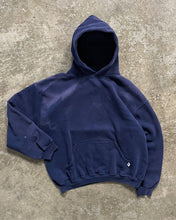 Load image into Gallery viewer, SUN FADED NAVY BLUE RUSSELL HOODIE - 1990S
