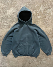 Load image into Gallery viewer, FADED DEEP FOREST GREEN RUSSELL HOODIE - 1990S
