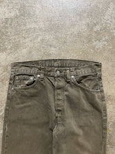 Load image into Gallery viewer, LEVI&#39;S 501 FADED OLIVE GREEN JEANS - 1990S
