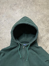 Load image into Gallery viewer, FADED PINE GREEN HEAVYWEIGHT ZIP-UP HOODIE - 1990S

