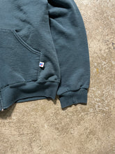 Load image into Gallery viewer, DEEP FOREST GREEN RUSSELL ZIP UP HOODIE - 1990S
