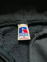 Load image into Gallery viewer, DEEP FOREST GREEN RUSSELL ZIP UP HOODIE - 1990S
