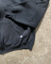 Load image into Gallery viewer, FADED BLACK RUSSELL ZIP UP HOODIE - 1990S
