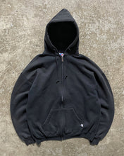 Load image into Gallery viewer, FADED BLACK RUSSELL ZIP UP HOODIE - 1990S
