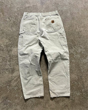 Load image into Gallery viewer, CARHARTT FADED IVORY DOUBLE KNEE PANTS - 1990S
