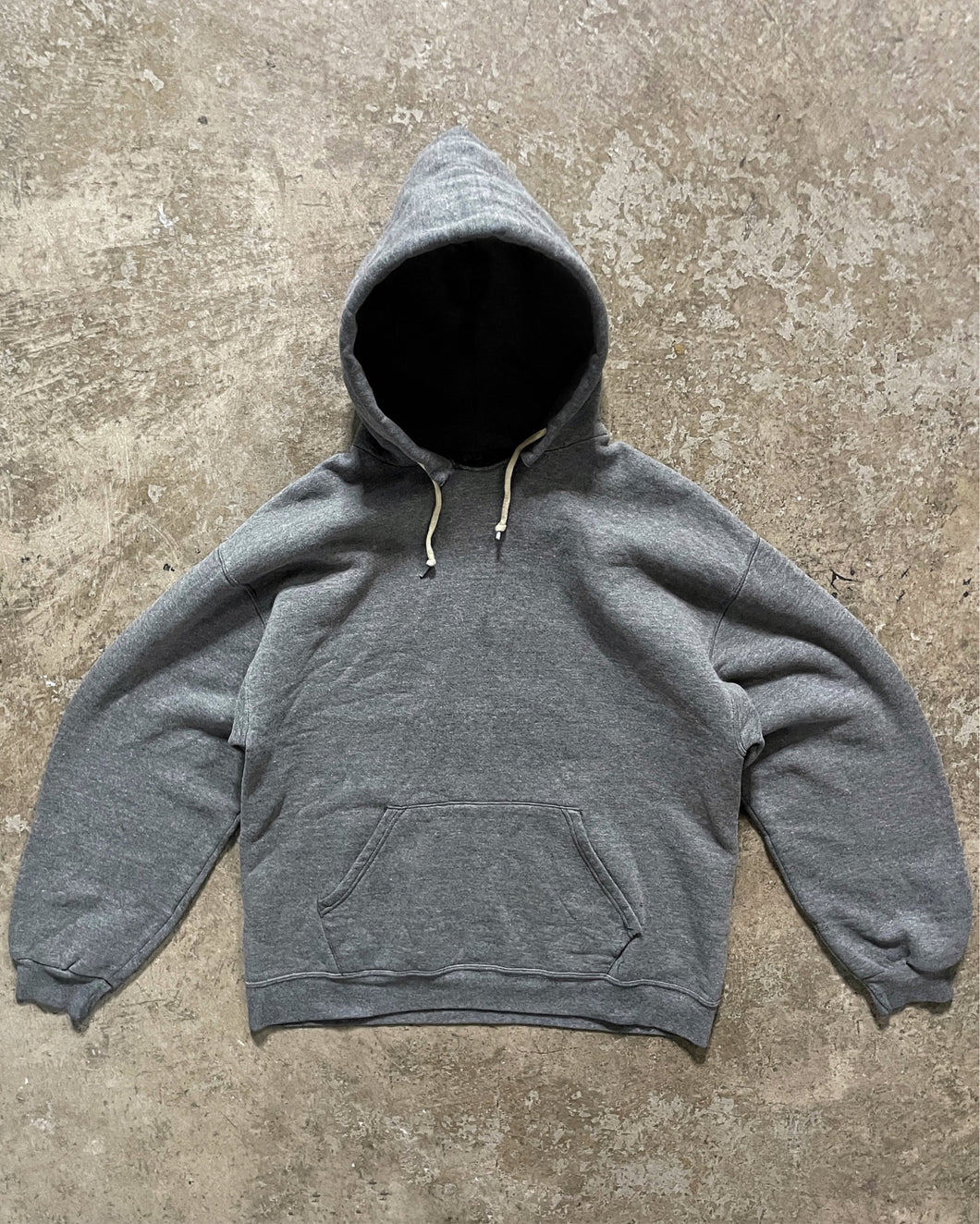 FADED GREY RUSSELL HOODIE - 1980S