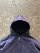 Load image into Gallery viewer, SUN FADED NAVY BLUE THERMAL LINED CARHARTT ZIP UP HOODIE - 1990S
