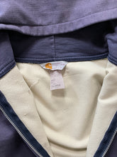 Load image into Gallery viewer, SUN FADED NAVY BLUE THERMAL LINED CARHARTT ZIP UP HOODIE - 1990S
