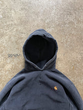 Load image into Gallery viewer, REPAIRED FADED BLACK CARHARTT REVERSE WEAVE HOODIE - 1980S
