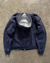 Load image into Gallery viewer, SUN FADED NAVY BLUE THERMAL LINED ZIP UP HOODIE - 1980S

