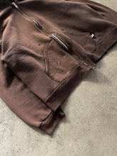 Load image into Gallery viewer, SUN FADED BROWN RUSSELL ZIP-UP HOODIE - 1990S

