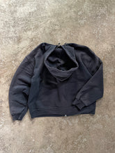 Load image into Gallery viewer, SUN FADED BLACK RUSSELL ZIP-UP HOODIE - 1990S
