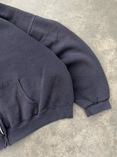 Load image into Gallery viewer, SUN FADED BLACK HEAVYWEIGHT ZIP UP HOODIE - 1990S
