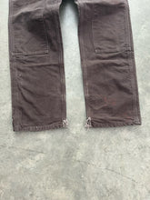 Load image into Gallery viewer, FADED BROWN PAINTERS DOUBLE KNEE CARHARTT PANTS - 1990S
