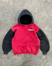 Load image into Gallery viewer, FADED BLACK &amp; RED “STANFORD” SIDE POCKET HOODIE - 1990S
