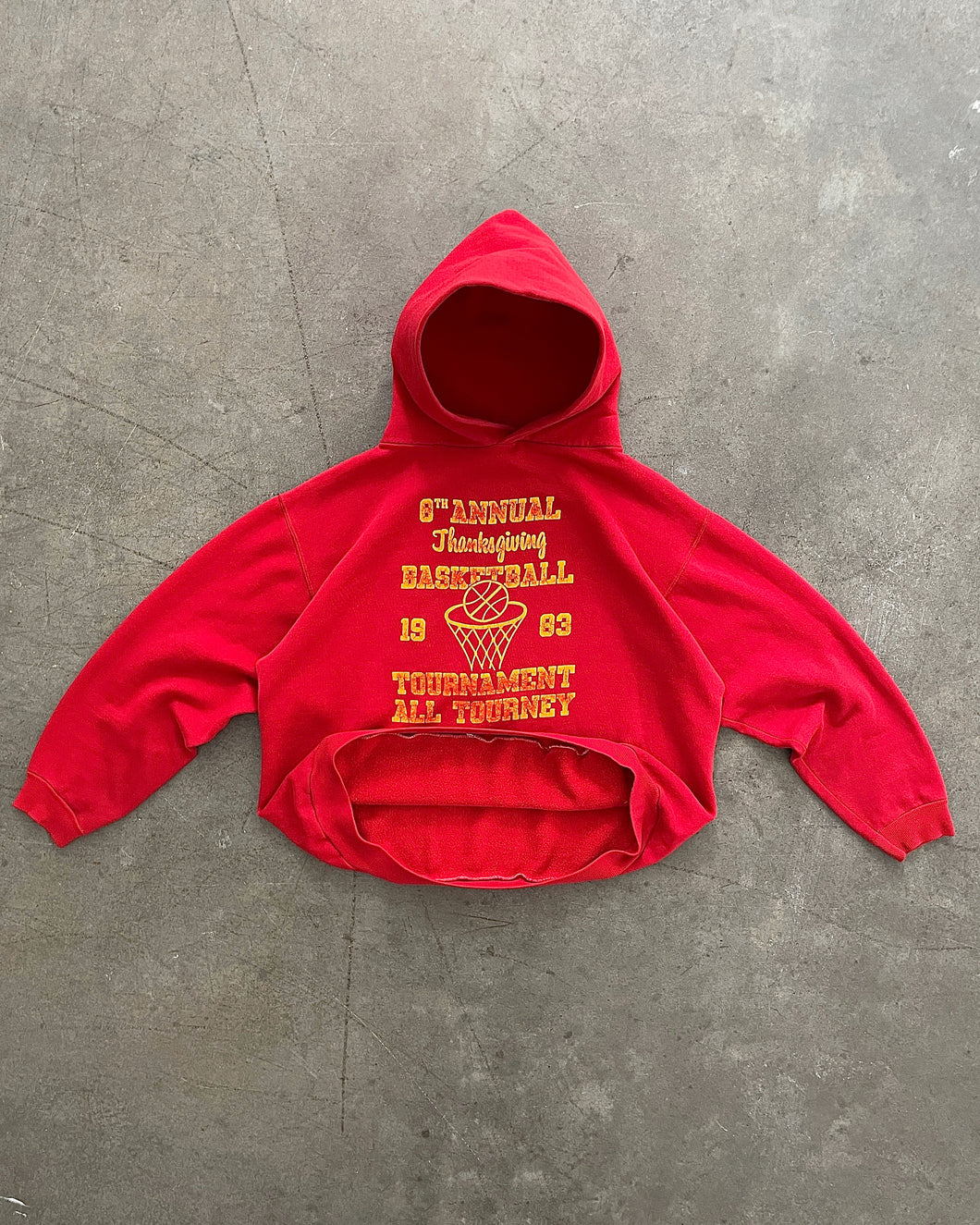 FADED RED RUSSELL HOODIE - 1983