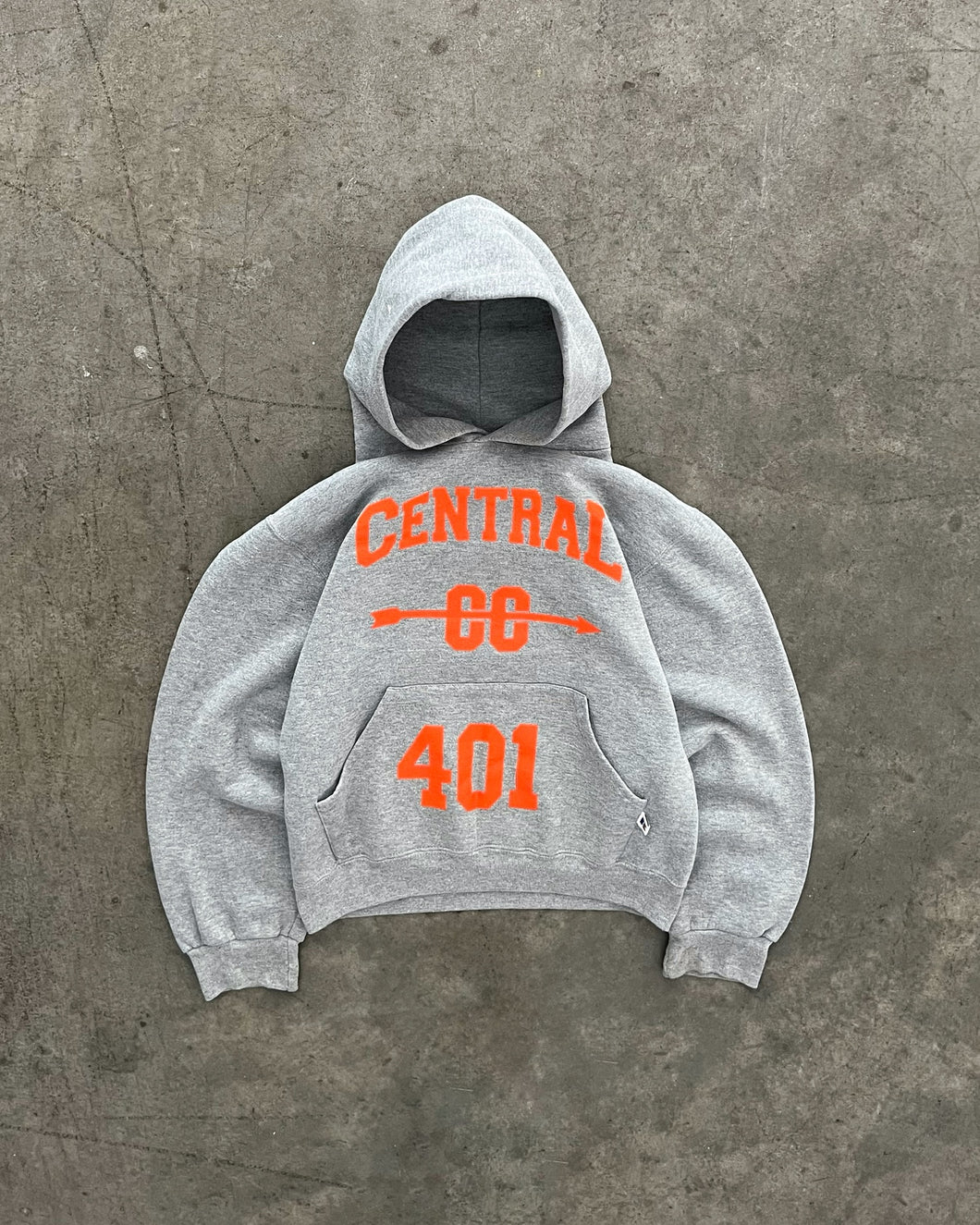 HEATHER GREY RUSSELL HOODIE - 1990S