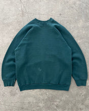 Load image into Gallery viewer, FADED DEEP FOREST GREEN RAGLAN SWEATSHIRT - 1990S
