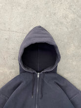 Load image into Gallery viewer, SUN FADED BLACK HEAVYWEIGHT ZIP UP HOODIE - 1990S
