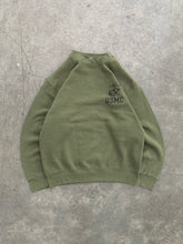 Load image into Gallery viewer, FADED OLIVE GREEN “USMC” SWEATSHIRT - 1990S
