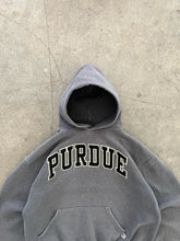 Load image into Gallery viewer, FADED STONE GREY “PURDUE” RUSSELL HOODIE - 1990S
