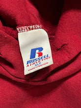 Load image into Gallery viewer, WINE RED CROPPED RUSSELL HOODIE - 1990S
