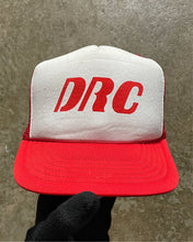 Load image into Gallery viewer, RED &amp; WHITE “DRC” TRUCKER HAT - 1990S
