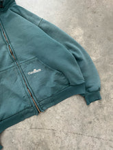 Load image into Gallery viewer, SUN FADED GREEN THERMAL LINED CARHARTT ZIP UP HOODIE - 1990S
