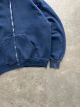 Load image into Gallery viewer, FADED NAVY BLUE ZIP UP HOODIE - 1970S
