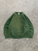 Load image into Gallery viewer, SUN FADED PINE GREEN LEE SWEATSHIRT - 1990S
