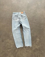 Load image into Gallery viewer, LEVI’S 550 DISTRESSED LIGHT WASH JEANS - 1990S

