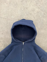 Load image into Gallery viewer, FADED NAVY BLUE RUSSELL ZIP UP HOODIE - 1990S
