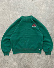 Load image into Gallery viewer, FADED PINE GREEN “SKI BEAR PAW” RUSSELL SWEATSHIRT - 1990S
