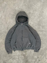 Load image into Gallery viewer, FADED STONE GREY RUSSELL ZIP UP HOODIE - 1990S
