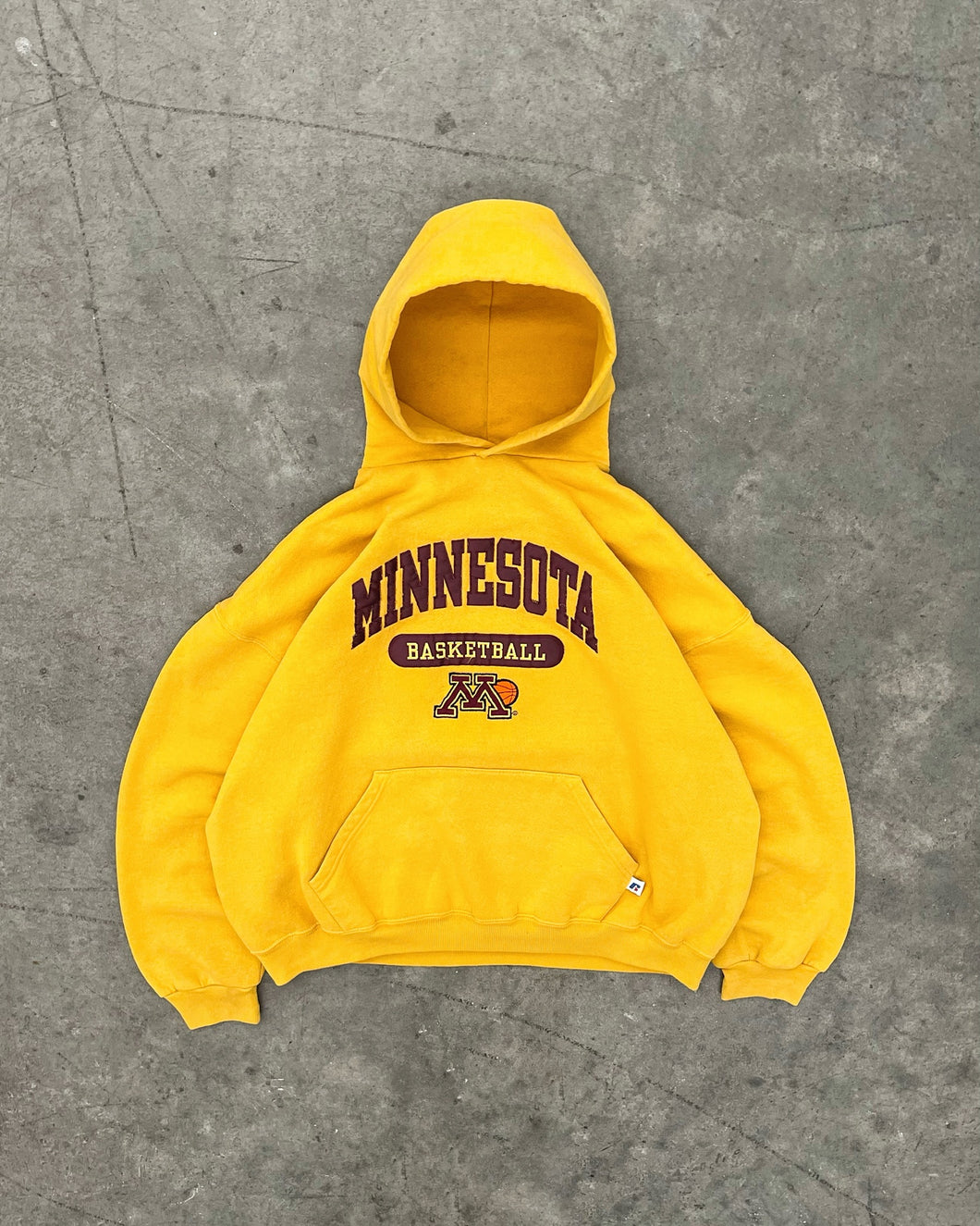 FADED YELLOW “MINNESOTA” RUSSELL HOODIE - 1990S