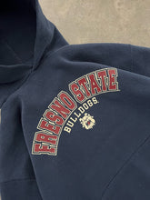 Load image into Gallery viewer, FADED NAVY BLUE “FRESNO STATE” RUSSELL HOODIE - 1990S
