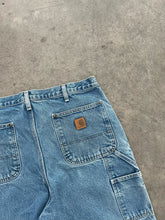 Load image into Gallery viewer, FADED BLUE CARHARTT DOUBLE KNEE PANTS - 1990S
