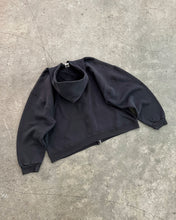 Load image into Gallery viewer, FADED BLACK “TOWSON” RUSSELL ZIP UP HOODIE
