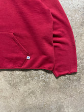 Load image into Gallery viewer, WINE RED CROPPED RUSSELL HOODIE - 1990S
