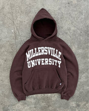 Load image into Gallery viewer, FADED BROWN “MILLERSVILLE UNIVERSITY” RUSSELL HOODIE - 1990S
