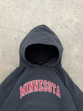 Load image into Gallery viewer, FADED BLACK “MINNESOTA” HOODIE
