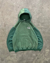 Load image into Gallery viewer, FADED TWO TONE PINE GREEN HOODIE - 1990S
