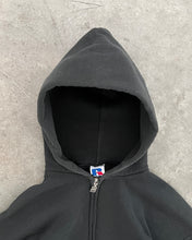 Load image into Gallery viewer, FADED BLACK RUSSELL ZIP UP HOODIE - 1990S
