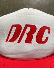 Load image into Gallery viewer, RED &amp; WHITE “DRC” TRUCKER HAT - 1990S
