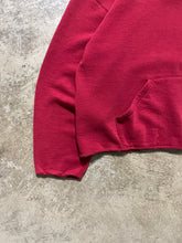 Load image into Gallery viewer, WINE RED CROPPED RUSSELL HOODIE - 1990S
