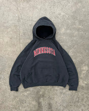 Load image into Gallery viewer, FADED BLACK “MINNESOTA” HOODIE
