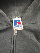 Load image into Gallery viewer, FADED STONE GREY RUSSELL ZIP UP HOODIE - 1990S
